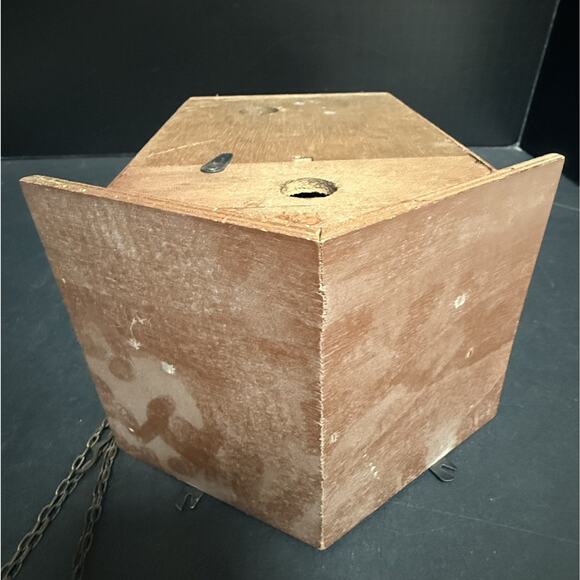 German Wooden Cuckoo Clock Bird Leaf Topper Wooden Pendulum Tested 2 Doors VTG - Picture 10 of 11